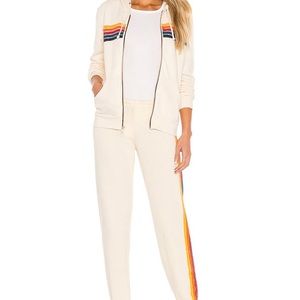 Aviator Nation 5 Stripe Hoodie and Sweatpants